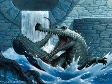 Grayscaled Gharial