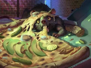 Guac & Marshmallow Pizza