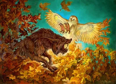 Fable of Wolf and Owl